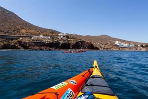 Landschaften der Insel Santorini foto