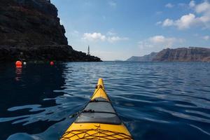 Landschaften der Insel Santorini foto