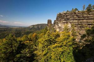 Herbstlandschaften in Prebischtor, Böhmen foto