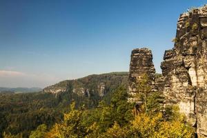 Herbstlandschaften in Prebischtor, Böhmen foto