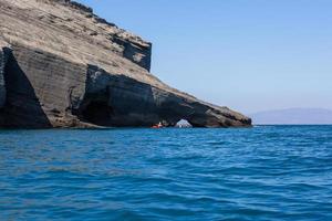 Landschaften der Insel Santorini foto