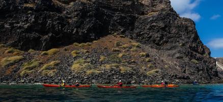 Landschaften der Insel Santorini foto