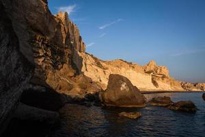 Landschaften der Insel Santorini foto