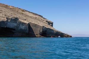 Landschaften der Insel Santorini foto