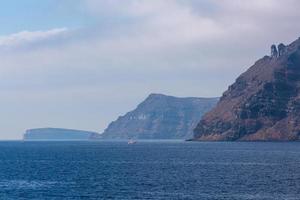 Landschaften der Insel Santorini foto