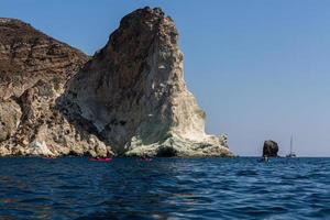 Landschaften der Insel Santorini foto