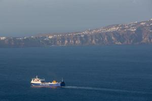 Landschaften der Insel Santorini foto