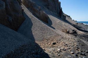 Landschaften der Insel Santorini foto