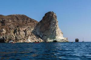 Landschaften der Insel Santorini foto