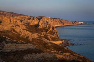 Landschaften der Insel Santorini foto