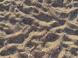 Full-Frame-Schuss von Sandbereich am Strand foto