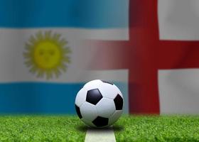 fußballpokalwettbewerb zwischen dem nationalen argentinien und dem nationalen england. foto