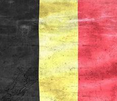 belgische flagge - realistische wehende stoffflagge foto