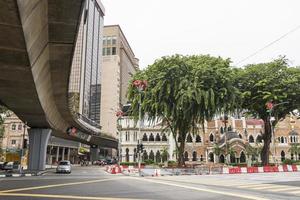 kuala lumpur malaysia 2018 typische bunte belebte straßen in kuala lumpur malaysia. foto