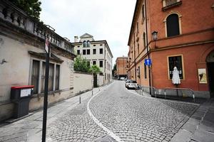 Straße in der Stadt Padua oder Padua, Venetien, Italien. foto