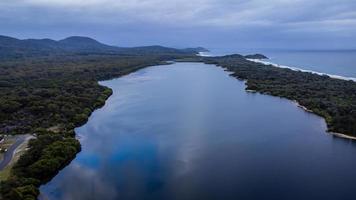 luftaufnahme von stuarts point nsw australien foto