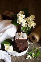 Schokoladen-Mascarpone-Brownies foto