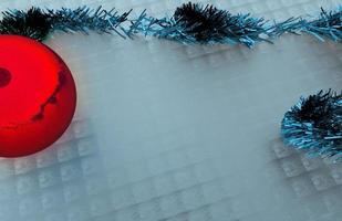 3D-Rendering Weihnachten festliche Grußkarte Hintergrund foto