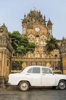 chhatrapati shivaji terminus in mumbai, indien. foto