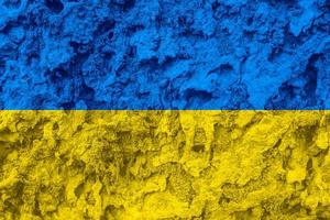 Textur der ukrainischen Flagge als Hintergrund foto