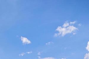 sommerschönheit blaue gradientenwolken mit klaren wolken im sonnenschein ruhiges helles winterwetter helle türkisfarbene landschaft tagsüber, bewegungsunschärfe, rauschen und gewinn. foto