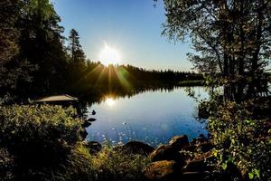 Landschaft in Schweden, Europa foto