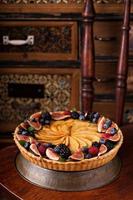 traditioneller französischer Apfelkuchen foto