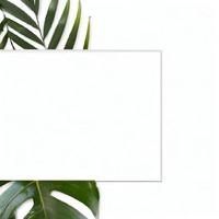 Hintergrund mit Blättern. generative KI. foto