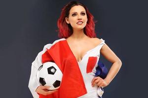 Frankreich Fußballfan foto