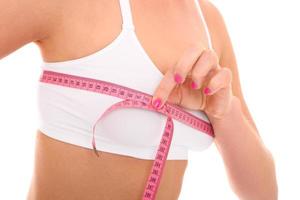 Gewichtsverlustkonzept mit Maßband foto