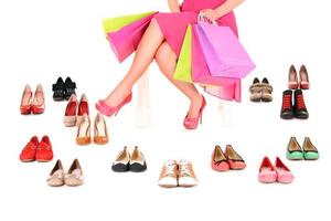 Schuh-Shopping-Konzept foto