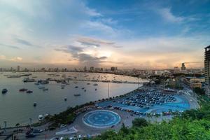 Aussichtspunkt Pattaya Beach in Pattaya Chonburi Thailand foto