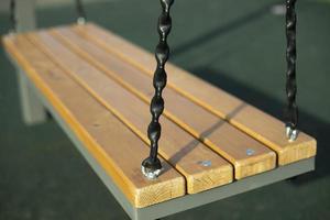 Swing ist im Detail. Spielplatz. Ort zum Entspannen. foto