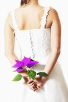 Braut mit Blume foto