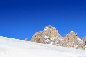 verschneite Berglandschaft foto