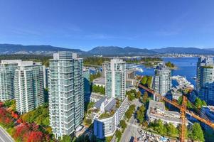 Skyline von Vancouver, Kanada foto