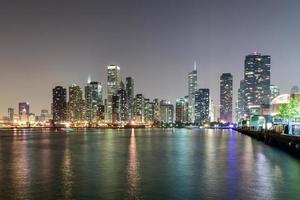 Skyline von Chicago vom Navy Pier foto