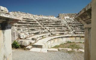 Bouleuterion, Gemeindehaus in der antiken Stadt Aphrodisias in Aydin, Türkei foto