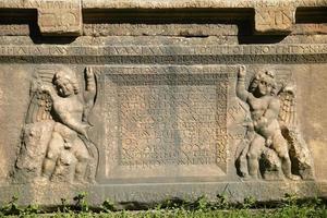 Sarkophag in der antiken Stadt Aphrodisias in Aydin, Türkei foto