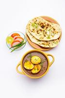 Anda Masala oder Eiercurry ist ein beliebtes indisches scharfes Essen foto