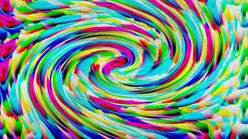 schöner und auffälliger Federn-Swirl-Twist-Farbeffekt. foto