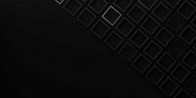 geometrischer abstrakter hintergrund dunkle farbe schwarzes quadrat rahmen 3d illustration foto