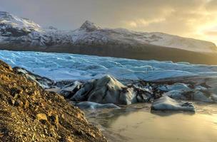 Skaftafellsjökull-Gletscher, Island foto