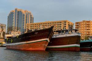 Old Dubai Abra Creek in Dubai, Vereinigte Arabische Emirate foto