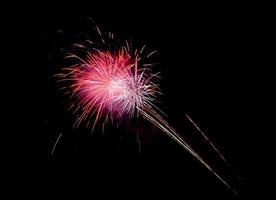 Coney Island Beach Feuerwerk foto