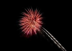 Coney Island Beach Feuerwerk foto