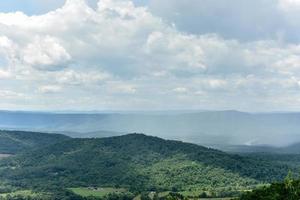 Blick auf das Shenandoah-Tal und die Blue Ridge Mountains vom Shenandoah-Nationalpark, Virginia foto