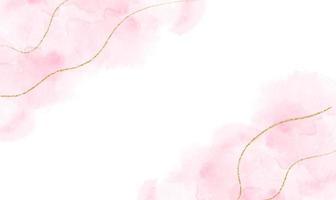 abstrakte rosa aquarell- oder alkoholtintenkunst mit weißem hintergrundgoldglitter. Pastell-Marmor-Zeichnungseffekt. llustration Design-Vorlage für Hochzeitseinladung, Dekoration, Banner, Hintergrund foto