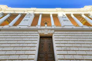 Fassade des Theaters Teatro Jose Peon Contreras im neoklassizistischen Stil in Merida, Yucatan, Mexiko. foto