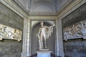 Skulptur und Kunst im Vatikanischen Museum, Vatikanstadt, Rom, Italien foto